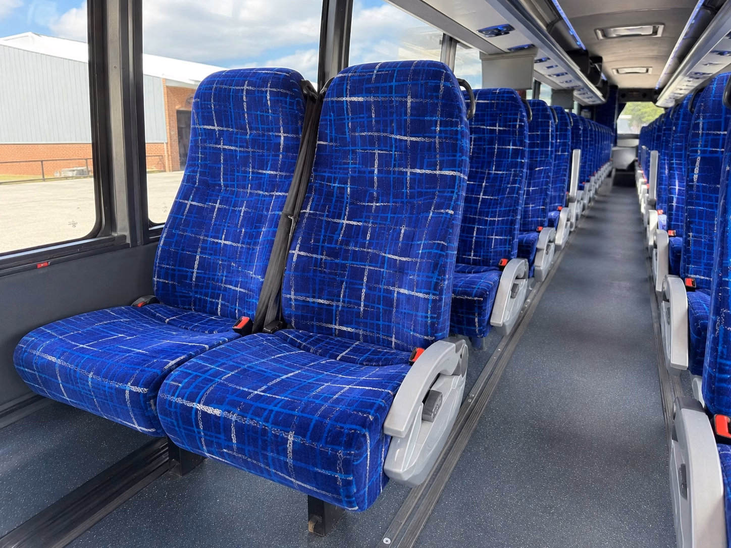 56 passenger charter bus interior