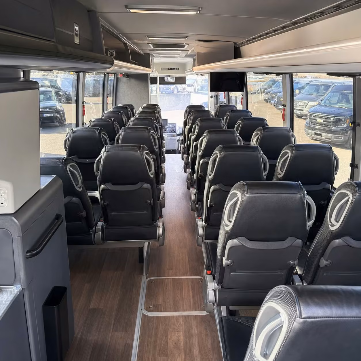 gresham charter bus rental interior